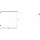 Светодиодный светильник FG 595 24LED 0,3A 32W (40) Грильято