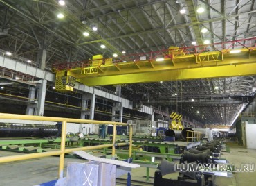 Светодиодное освещение мостового крана